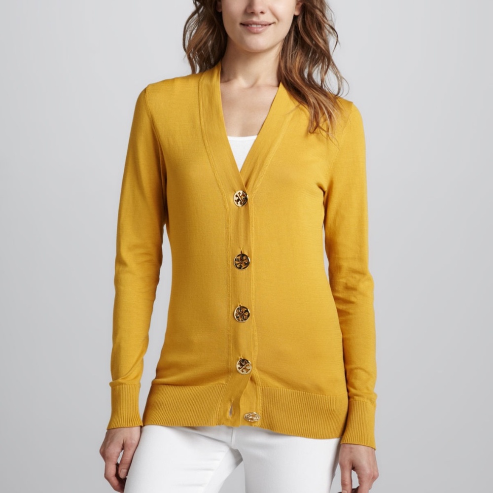 Tory Burch Simone Cardigan | Women’s Classic Knit Sweater Jacket